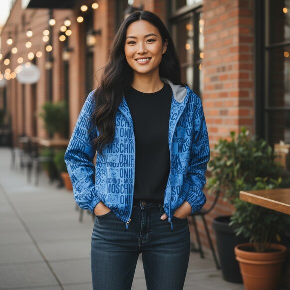 Moschino Raincoat Jackets - Picture 1 of 8